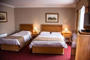 巴利纳斯洛吉伦的酒店的酒店客房设有两张床和电视。