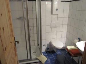 奥斯特巴德里克Captivating Apartment in Rerik Germany with Parking的一间带卫生间和淋浴的小浴室