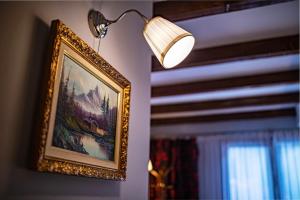 布朗阿尔盖洛旅馆的挂在墙上的灯画