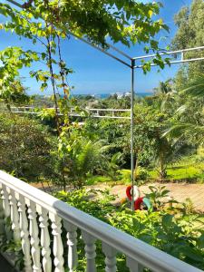 富国BIỂN ĐỒI Bungalow的花园景阳台