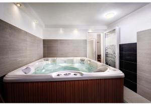 高塔特拉山阿帕特曼尼达塔拉维斯考威科酒店的设有带大浴缸的浴室。