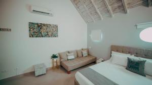 Casa Amanzi Hotel Cartagena的休息区