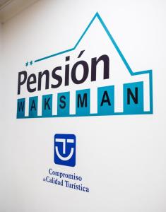 瓦伦西亚Pension Waksman的马尔奇纳南版本的标志