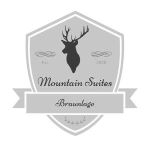 布劳恩拉格Mountain Suites Braunlage的鹿的轮廓标签