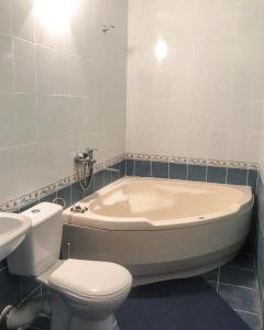 科索夫Tur Gotel Kosiv的带浴缸、卫生间和盥洗盆的浴室