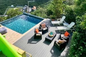 Tortola Adventure Private Villa Ocean-View Pool内部或周边泳池景观