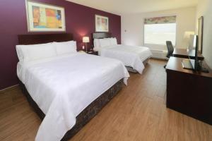 雷诺萨雷诺萨产业婆尼特假日酒店的酒店客房设有两张床和电视。
