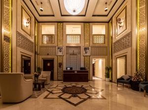 迪拜Suha Creek Hotel Apartment, Waterfront Jaddaf, Dubai的大堂,大堂,大堂