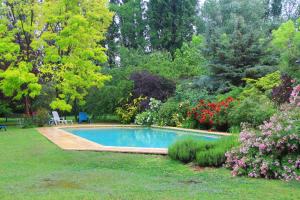 查克拉斯德科里亚卡萨格力比尼雅斯酒店的花园中的一个游泳池