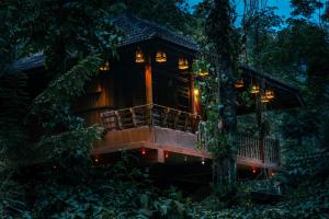 提喀迪Kalpavanam Heritage Resort的森林中的树屋