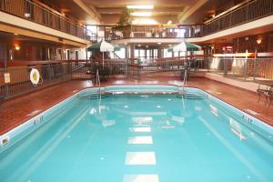 开普吉拉多Auburn Place Hotel & Suites Cape Girardeau的在酒店房间的一个大型游泳池
