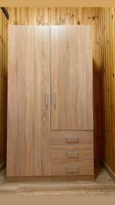VasylʼkivБабай Садиба的木柜,房间有两个门