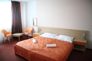 布拉迪斯拉发迪沃卡沃达酒店及公园的酒店客房,配有带两条毛巾的床