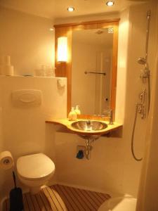 拉诺伊韦维尔加尔尼卡门别墅酒店的一间带水槽和卫生间的浴室