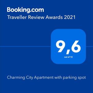 维尔茨堡Charming City Apartment with parking spot的出租车应用程序的屏幕截图,数字百分比
