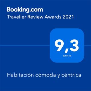 危地马拉Habitación cómoda y céntrica的带有旅行审查程序的手机的截图