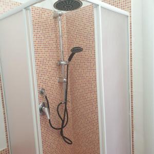 卡坦扎罗Suite La Rosa Dei Venti的浴室内配有淋浴和头顶淋浴