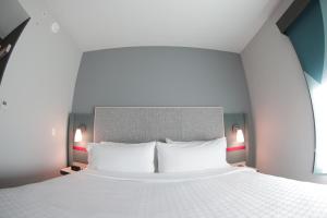 Fresnillo de González Echeverríaavid hotel - Fresnillo, an IHG Hotel的卧室配有一张带两个枕头的大白色床