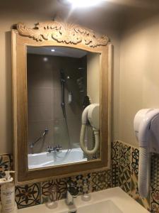 圣马洛雅诗阁酒店的浴室设有镜子和淋浴