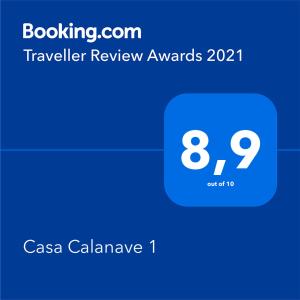 文托泰内Casa Calanave 1的手机的屏幕截图,带旅行审查奖