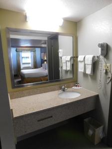 盖特林堡市中心林荫道套房戴斯酒店的一间浴室