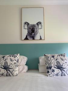 沃纳姆堡Botanic City的挂在床上的考拉照片