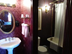 AnnandaleThe Thayer的一间带水槽、卫生间和镜子的浴室