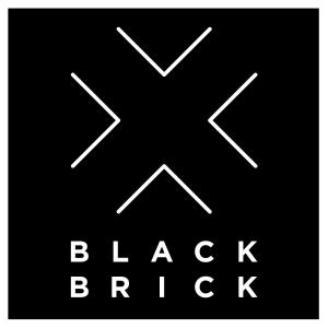 约翰内斯堡Blackbrick Sandton One的黑白标志,写字母x