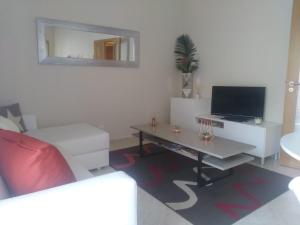 阿尔曼萨Almancil Park Apartment的带沙发和电视的客厅