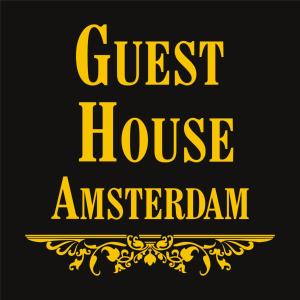 阿姆斯特丹阿姆斯特丹旅馆的一张黑色和金色的海报,供在艾默舍姆的旅馆使用