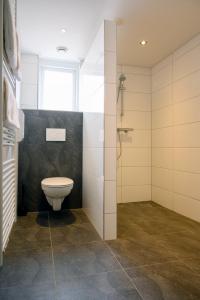 博尔讷亚克洛斯特酒店的一间带卫生间和淋浴及窗户的浴室