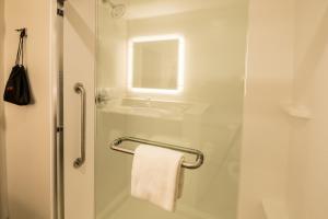 北奥古斯塔南卡罗来纳州北奥古斯塔智选假日酒店的带淋浴和盥洗盆的浴室