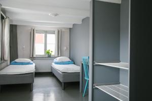 Visby Logi & Vandrarhem客房内的一张或多张床位