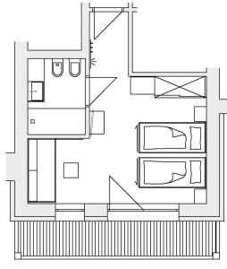 科尔福索Declara B&B and apartaments的黑白画房子