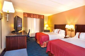 康瑟尔布拉夫斯康瑟尔布拉夫斯智选假日酒店及套房的酒店客房设有两张床和一台平面电视。