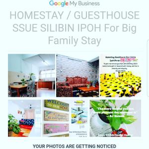 怡保12-15 Pax Ssue Silibin Ipoh Guest House-Homestay的房屋照片的拼贴