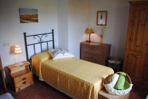 Holiday home in Asciano/Toskana 24098客房内的一张或多张床位