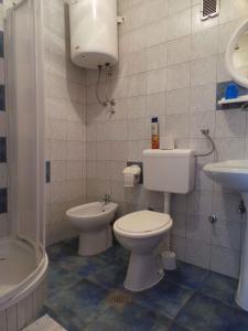 ValbandonApartment in Valbandon/Istrien 11260的一间带卫生间和水槽的浴室