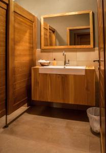 科巴里德Glamping Kranjc的一间带水槽和镜子的浴室