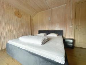 利沃夫利沃夫旅馆的卧室配有木墙内的一张床