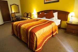 阿亚库乔赛拉利昂多拉达酒店的一间酒店客房,房内配有一张大床