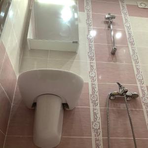 特里格拉德Приключение в Триград的浴室设有水槽和墙上的镜子