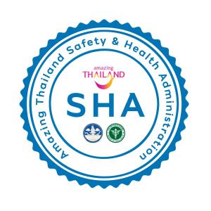 皮皮岛Phi Phi The Beach Resort- SHA Certified的泰国沙砂浆安全卫生诊所标签