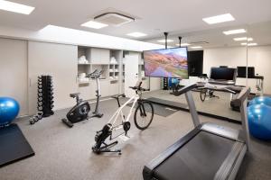 Majestic M Suites的健身中心和/或健身设施