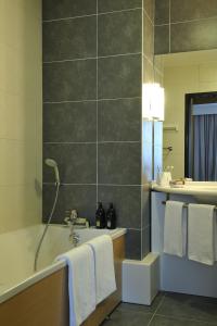 南特中心爱达格公寓式酒店的一间浴室