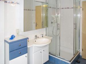 岑平Apartment Kornblume by Interhome的一间带水槽和淋浴的浴室