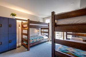 特柳赖德The Bivvi Hostel Telluride的一间客房内配有两张双层床的房间