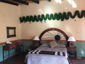 Rancho Cumbre Monarca客房内的一张或多张床位