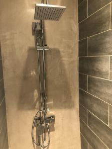 阿普特LE PETIT HERMITAGE的浴室内配有淋浴和头顶淋浴