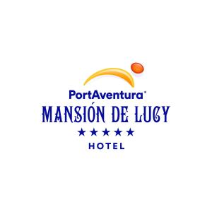 萨洛PortAventura Lucy's Mansion - Includes PortAventura Park Tickets的彩虹酒店标志和玛尔的普托文努托词